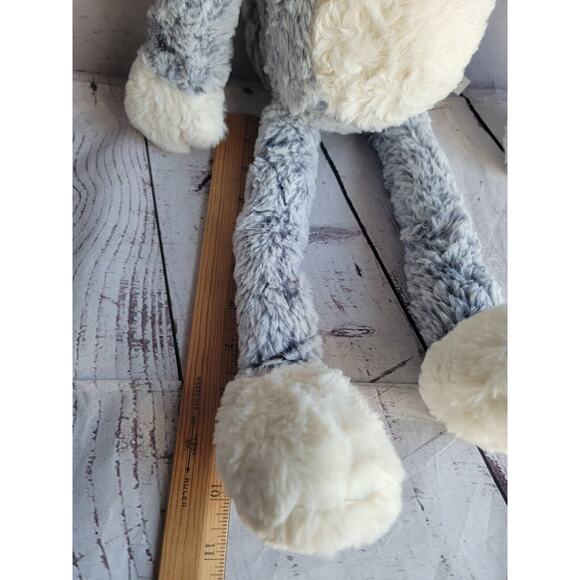 Cat Plush Gray Stuffed Animal Long Arms Legs 20 Inches - Picture 5 of 8